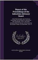 Report of the Proceedings of the Industries Advisory Board