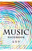 Music Notebook: 6 x 9