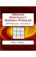 Medium Difficulty Sudoku Puzzles Volume 2
