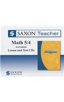 Math 5/4: Lesson and Test CDs(Saxon Teacher)