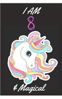i am 8 and magical unicorn journal