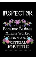 Inspector Because Badass Miracle Worker Isn't an Official Job Title