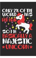 Only 2 % Of The World Has Red Hair So I'm Basically A Majestic Unicorn