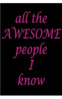 All The Awesome People I Know