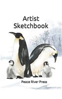 Artist Sketch Book: 8.5" X 11", Artist Sketchbook - Workbook - Journal - Notebook: 125 Pages For Sketching, Drawing, Doodling, And Painting