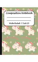 Wide Ruled Composition Notebook