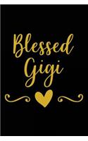 Blessed Gigi: Motivational Quote - Cute 120 Page 6" X 9" Wide Ruled Notebook, Journal