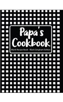 Papa's Cookbook Blank Recipe Book Red Gingham Edition