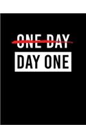 One Day Day One: College Ruled Notebook