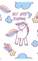 Dot Grid Journal: Mood Tracker for Daily Emotions with Unicorn Cover for Daily Tasks Quotes Events