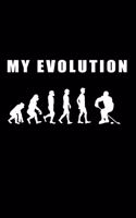 My Evolution: Hockey Ice Hockey Ice Hockey 24 X 9 Inch Daily Planner Diary Journal Notebook 100 Pages Paperback