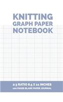 Knitting Graph Paper Notebook: 2:3 Ratio 8.5 x 11 Inches 100 Pages Blank Paper Journal (Volume 10)(10 Knitting Graph Paper Notebook 2:3 Ratio)