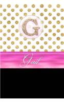 Gail: Personalized Lined Journal Diary Notebook 150 Pages, 6 X 9 (15.24 X 22.86 CM), Durable Soft Cover