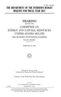 The Department of the Interior's budget request for fiscal year 2017