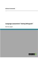 Language assessment