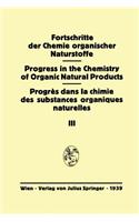 Fortschritte Der Chemie Organischer Naturstoffe