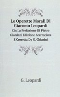 Le Operette Morali Di Giacomo Leopardi