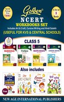 Golden NCERT Workbook Set: Includes Art & Craft, Cursive Writing and Hindi Sulekh For Class -5 (Useful for KVS & Central Schools)