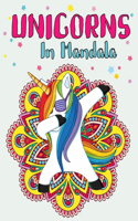 Unicorns In Mandala: Unicorn Mandala Coloring Book For Kids - Activity magical unicorn coloring book for kids Ages 6-8,9-12 - Unicorn and Mandalas to Color for Relaxatio