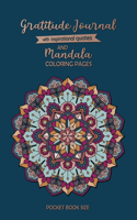 Gratitude Journal with Inspirational Quotes and Mandala Coloring Pages