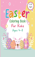 Easter Coloring Book For kids Ages 4-8