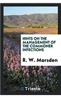 HINTS ON THE MANAGEMENT OF THE COMMONER