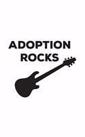 Adoption Rocks: Adoption Rocks Notebook - Funny Rocking Cool Doodle Diary Book As Gift For Adopted Person Or Rescue Dog Or Cat Lover Who Loves Rescued Dogs, Cats An