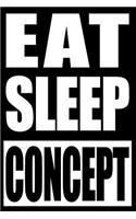 Eat Sleep Concept Gift Notebook for Aerospace Engineers, Blank Lined Journal