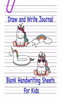 Draw and Write Journal: Blank Storybook Gift for Kids, Girls and Boys