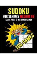 Sudoku For Seniors Medium #8 - 100 Games