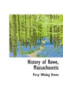 History of Rowe, Massachusetts