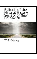 Bulletin of the Natural History Society of New Brunswick