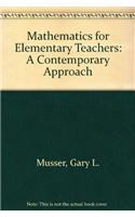 Mathematics for Elementary Teachers