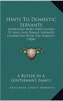 Hints To Domestic Servants