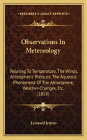 Observations In Meteorology