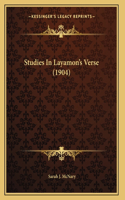 Studies In Layamon's Verse (1904)