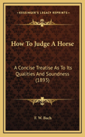 How To Judge A Horse