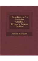 Functions of a Complex Variable