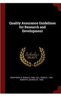 Quality Assurance Guidelines for Research and Development