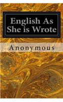 English As She is Wrote