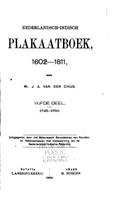 Nederlandsch-Indisch plakaatboek, 1602-1811