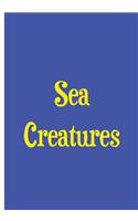 Sea Creatures - Notebook / Extended Lined Pages / Soft Matte Cover