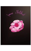 Immense Sketchbook: Wonderful gift, Large 8 X 10 Blank, white, Unlined, Freely to write, sketch, draw and paint on for all. Enjoy yourself by writing with 150 pages ( S(13 All Things Sketch & Design)