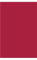 Journal Carmine Red Color Simple Plain Red: (Notebook, Diary, Blank Book)(Monochromatic Full Color Journals Notebooks Diaries)