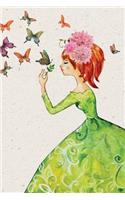 Redhead Butterfly Goddess Any Day Planner Notebook