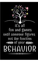It's All Fun And Games Until Someone Figures Out The Function Of Your Behavior