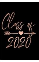 Class of 2020: Senior Class Lined Notebook Journal for Girls
