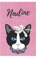 Nadine Malbuch für Erwachsene Katze / Notizbuch / Tagebuch / Journal / DIN A5 / Geschenk