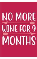 No more Wine For 9 Months