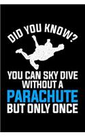 Did You Know You Can Sky Dive Without A Parachute But Only Once